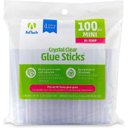 High Temp Mini Glue Sticks-5/16"X4" 100/Pkg (W229-34)