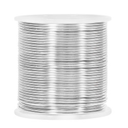 Aluminum Wire, 16 Gauge 164 Feet Bendable Metal Wire with Spool for Craft Jewelry Making (Silver)