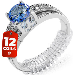 Ring Sizer Adjuster for Loose Rings - 12 Pack, Guards, Spacers & Tighteners, Fits Bands Up to 6mm, Reduces Size by 0.5-1.5, Invisible Design for Women & Men by 5 STARS UNITED