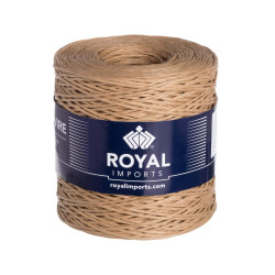 Royal Imports Bind Wire Wrap Twine, Paper Fiber Covered Waterproof Metal Wire Rustic Vine for Flower Bouquets, Floral Wrapping, Art Craft Projects - 26 Gauge (673 Ft) - Natural