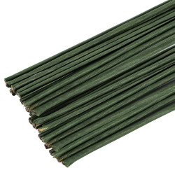 60 Pack Floral Stems Wire for Paper Flower 2 Gauge Flower Stems for Crochet Projects 16 Inch Artificial Green Crafts Wire Wreath Making Supplies for Flores Eterna Flower DIY