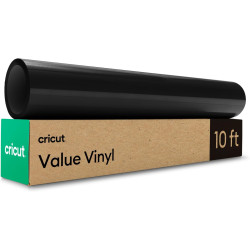 Cricut® Value Permanent Vinyl, Black (12 in x 10 ft)