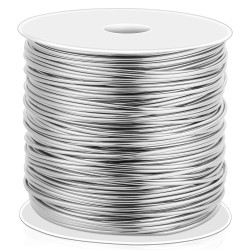 Cridoz 18 Gauge Stainless Steel Wire for Jewelry Making, 1mm Bailing Wire Wrapping