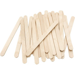 KTOJOY 200 Pcs Craft Sticks Ice Cream Sticks Natural Wood Popsicle Craft Sticks 4.5 inch Length Treat Sticks Ice Pop Sticks for DIY Crafts