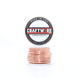 Solid Bare Copper Wire Round,Bright,Half Hard,5 OZ 12 Gauge,18 Feet (Choose 10 to 30 ga.)