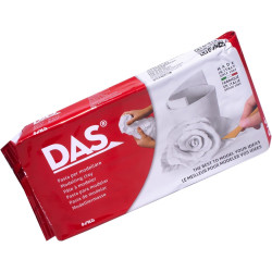 DAS Air-Hardening Modeling Clay, 2.2 Lb. Block, White Color (387500)