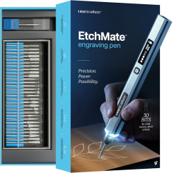 EtchMate Engraving Pen for Metal, Wood, Glass, Plastic & All Materials - Engraver Pen Tool - Teen Boy Gifts - Unique Gifts for Women, Teenage Girl - Cool Christmas Gift Ideas - Craft Kits for Adults