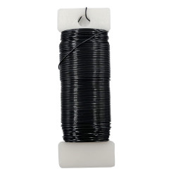 26 Gauge Black Metal Floral Wire, 38 Yards/35 Meters,for Christmas Wreaths,Tree Decoration,Flower Arrangement,Craft Wire,Flower Wire,Garden Wires,Flowers Bouquet Accessories,Jewelry Wires DIY