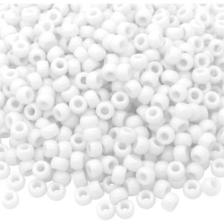 1000Pcs Pony Beads Bracelet 9mm White Plastic Barrel Pony Beads for Necklace,Hair Beads for Braids,Key Chain,Jewelry Making (White)