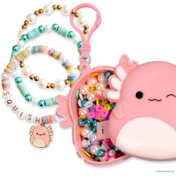 Horizon Group USA Original Squishmallows Archie The Axolotl Bracelet Kit, Friendship Bracelet Kit, Charm Bracelet Making Kit, Gifts for Girls, Squishmallows for Boys, Craft Kits