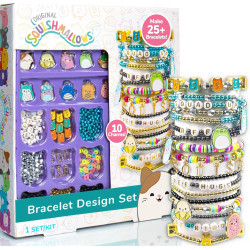 Horizon Group USA Original Squishmallows Bracelet Design Set, Cute & Friendship Bracelet Kit, Jewelry Making Kit, Charm Bracelet Making Kit, Beading & Jewelry Making, Friendship Bracelet Making Kit
