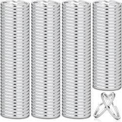 Paxcoo 100 Pack Keyrings, Split Key Rings Bulk for Keychain and Crafts (1 Inch)