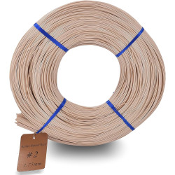 Basket Round Reed #2 1.75mm 1-Pound Coil Basket Weaving Cane for Chair Making and Wicker Weaving DIY Furniture Making Supplies