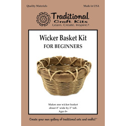 Traditional Craft Kits Wicker Basket Weaving Kit for Beginners - Weave Kit for Kids and Adults Complete with Basket Weaving Supplies and Instructional Booklets