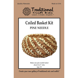 Coiled Basket Weaving Kit (Pine Needle) - Weave Kit for Kids and Adults Complete with Basket Weaving Supplies and Instructional Booklets