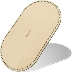 Large Moses Basket Wood Bottom 27.56 x 15.75 inches,Oval Natural Wood Base Shaper for DIY Crochet or Knitting Weaving Crafts Home Decoration (1PC)