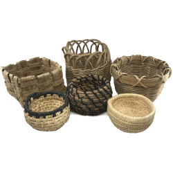 Traditional Craft Kits Beginner Basket Weaving Kit (Set of 6) - Basketry Weave Kit for Kids and Adults Complete with Basket Weaving Supplies and Instructional Booklets