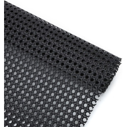16" x 72" Plastic Cane Webbing for Basket Making, Black Synthetic Rattan Roll for Crafting, Basketry Supplies, DIY Projects