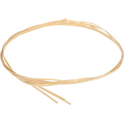 MECCANIXITY 3 Rolls Bamboo Strips for Weaving, 0.12" x 10ft Basket Weaving Supplies Wicker Repair Kit 0.4mm Thick Thin Bamboo Strips for Basket Making DIY Crafts Furniture Chandelier