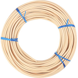 GNIEMCKIN # 8 Spline, 66 Ft Reed Spline, Natural Cane Webbing Roll, and Round Reed Coil for DIY Furniture Making and Wicker Weaving, Winding, Modeling, Decoration, Aromatherapy