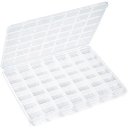 42 Grids Plastic Bead Organizer Beads Storage Containers Bead Holder Organizer Clear Storage Dividers Box for Jewelry Arts and Crafts