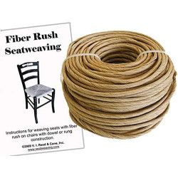 VIRC Fiber Rush KIT 6/32 Kraft Brown with Instruction Booklet