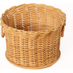 Two-Handle Storage Basket Weaving Kit – Natural Rattan (Peddig Reed), Illustrated Instructions (EN/ES), Practical Home Decor & Organizer