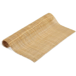 Cane Rattan Webbing Roll, 3.28ft x 15.7inch Woven Open Rattan Mesh Natural Rattan Webbing for Caning Projects Square Hollow Wide Rattan for DIY Crafts Cabinet Chair Furniture
