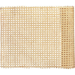 Yarlung 14 Inch x 3.3 Feet Cane Webbing, Natural Rattan Webbing Roll for Caning Material Projects, Woven Open Mesh Cane Sheet for Chair, Cabinet, Furniture, DIY Crafts