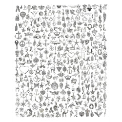 JIALEEY 300 PCS Wholesale Bulk Lots Jewelry Making Charms Mixed Smooth Tibetan Silver Alloy Charms Pendants DIY for Bracelet Necklace Jewelry Making and Crafting