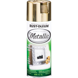 Rust-Oleum 340647 Specialty Metallic Spray Paint, 11 oz, Metallic Gold