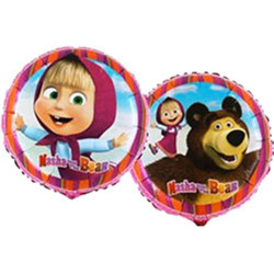 2 x Masha & The Bear Foil Balloon 18"/45cm