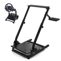 Mstge Racing Wheel Stand, Height Adjustable Driving Simulator Cockpit, Steering Wheel Stand Compatible with Logitech G920, G25, 