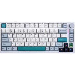 GK GAMAKAY TK75 V2 75% Silent Mechanical Keyboard with TFT Screen, Hot Swap RGB Bluetooth 5.0/2.4GHz Wireless/USB-C Wired PBT Ch