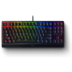 Razer BlackWidow V3 TKL Mechanical Gaming Keyboard: Yellow Mechanical Switches Linear & Silent - Chroma RGB - Compact Form Facto