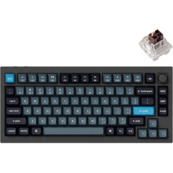 Keychron Q1 Pro Wireless Custom Mechanical Keyboard, QMK/VIA Programmable Full Aluminum 75% Layout Bluetooth/Wired RGB with Hot-