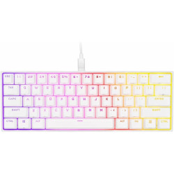 Corsair K65 RGB MINI 60% Mechanical Wired Gaming Keyboard – Cherry MX Speed Switches – PBT Double-Shot Keycaps – iCUE Compatible