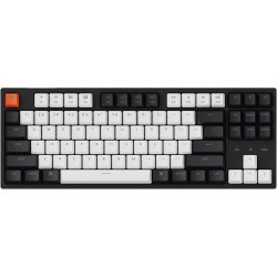 Keychron C1 Hot-swappable Wired Mechanical Keyboard with Gateron G Pro Red Switch/Double-Shot ABS Keycaps/White Backlight/USB Ty