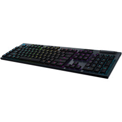 Logitech G915 Mechanical Gaming Keyboard, Low Profile GL Linear Key Switch, LIGHTSYNC RGB, Advanced LIGHTSPEED Wireless and Blue