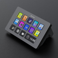 ULANZI Stream Controller Macro Keyboard D200 U-Studio Macro Pad 14 LCD Keys, 13 Customizable Macro Keys Deck to Control Apps and