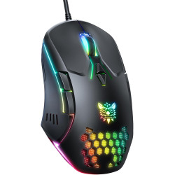 Wired PC Gaming Mouse: High Precision Sensor,RGB Backlit, Adjustable DPI, 7 Buttons Programmable,Ergonomic mice for Office & Gam