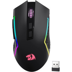 Redragon M693 Wireless Gaming Mouse, 8000 DPI Mice w/ 3-Mode Connection, BT & 2.4G Wireless, 7 Macro Buttons, Reliable Power Cap