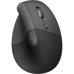Logitech Lift Vertical Ergonomic Mouse, Wireless, Bluetooth or Logi Bolt USB Receiver, Quiet clicks, 4 Buttons, Compatible with 