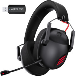 KAPEYDESI Wireless Gaming Headset for PS5, PS4, PC, NES, Bluetooth 5.3 Gaming Headsets Wireless with Noise Canceling Microphone,
