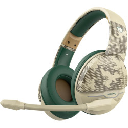 NUBWO G08 Wireless Gaming Headset with Microphone: 100-Hr Battery Life, 10m Range, Unique Desert Color, Compatible with PS4/PS5/