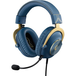 Logitech G PRO X Gaming Headset - Blue VO!CE, Detachable Microphone, Comfortable Memory Foam Ear Pads, DTS Headphone 7.1 and 50 