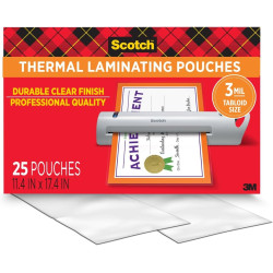 Scotch Thermal Laminating Pouches, Legal Size 11 x 17 Inches, 25 Pack Laminating Sheets, 3 Mil, Education Supplies & Craft Supplies, For Use With Thermal Laminators