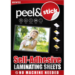 Pack of 24 Self-Adhesive Laminating Sheets 9x12 – Letter Size, 4 mil, Clear Laminate Sheets, Self-Sealing, No Machine Needed, for Protecting Documents, Photos & Vinyl Stickers