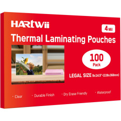 100Pack Legal Size Laminating Sheets 4 Mil Thermal Laminate Pouches for Extra Protection Clear Laminator Sheet, 9x14.5inches