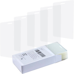 Binditek 100 Pack 5mil Thermal Laminating Pouches, 2.5 x 4.25 Inches Laminating Sheets with Hole, ID Badge Without Clip, Ultra Clear, HeatSeal, Glossy, for Students and Coworkers